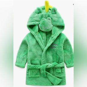 Toddler plush bathrobe